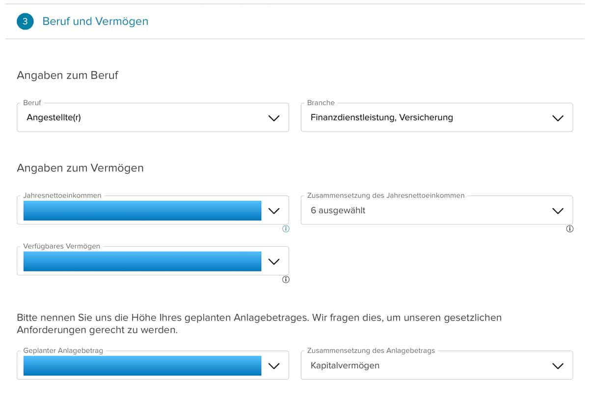 Consorsbank Registrierung Vermögensaufstellung