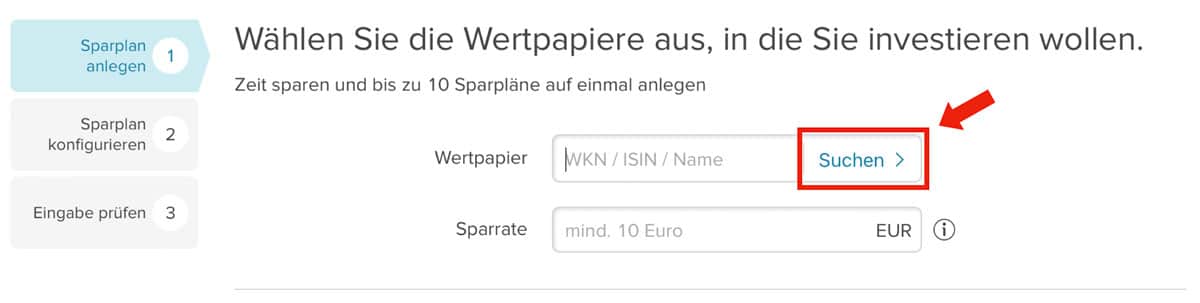 Consorsbank Sparplan suchen