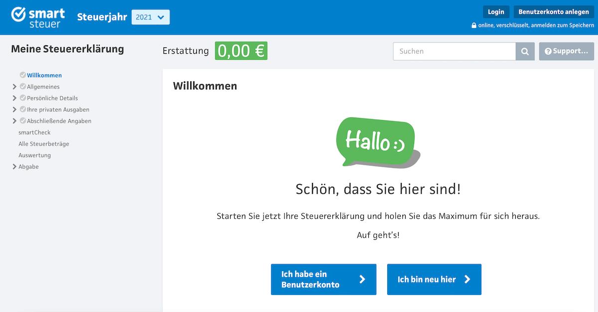 Smartsteuer Login